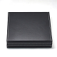 Cajas de plástico de joyería de cuero de imitación OBOX-Q014-28-1