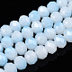Fili di perle di vetro imitazione giada bicolore X-GLAA-T033-01C-06-1