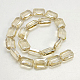 Electroplated Glass Beads EGLA-H002-A-06-2