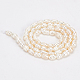 Nbeads 1 filo di grado un filo di perle di perle d'acqua dolce coltivate naturali PEAR-NB0001-33-4