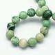 Qinghai naturelle perles de jade brins G-S141-04-8mm-2