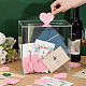 Olycraft rechteckige Hochzeitskartenbox aus Acryl CON-OC0001-58-3