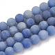 Chapelets de perles en aventurine bleue naturelle G-T106-207-1