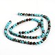 Assembled Bronzites and Synthetic Turquoise Beads Strands G-F250-01-8mm-2