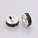 Brass Rhinestone Spacer Beads RB-A014-Z4mm-15S-NF-2