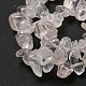 Rose naturelle perles de puce de quartz brins F007-02-3