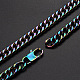 Men's 304 Stainless Steel Cuban Link Chain Bracelets BJEW-T015-01A-19-Q-2