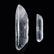 天然石クオーツクリスタルビーズ  水晶  ナゲット  穴なし/ドリルなし  ワイヤー包まペンダント作りのための  15~40x4~12x3~10mm G-S299-115-3