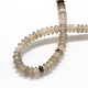 Chapelets de perles en agate grise naturelle G-UK0003-05K-2