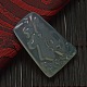 Chinoiserie Jewelry Natural Gemstone Agate Carved Chinese Character Blessing Fu Pendants G-O001-14-3