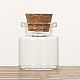 ガラスのコルク瓶の飾り  ガラスの空のウィッシングボトル  コラム  透明  2.2x3cm  容量：5ml（0.17fl.oz） CON-PW0001-038A-1