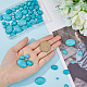 HOBBIESAY 100Pcs 5 Styles Synthetic Turquoise Cabochons TURQ-HY0001-02-3