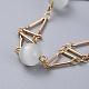 (Jewelry Parties Factory Sale)Brass Bar Link Chain Bracelets BJEW-JB04504-01-2
