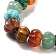 Naturelles et synthétiques mélangées perles de pierres précieuses brins G-K335-02B-3