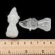 Natural Quartz Crystal Carved Healing Cat with Witch Hat Figurines DJEW-D012-07K-3