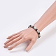 Natural Gemstone Stretch Bracelets BJEW-JB03753-4