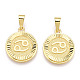 Pendentifs en laiton&nbsp;KK-T070-01G-08-2