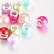 Glass ABS Plastic Imitation Pearl European Beads GPDL-S036-M-1
