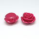 Perles roses de fleur de 3D en corail synthétique CORA-A006-15mm-008-2