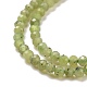 Chapelets de perles en jade vert naturel G-D463-13A-3