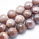 Fili di perline in pietra di sunstone naturale placcati G-K256-17-20mm-1