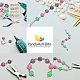PandaHall Elite 13 Colors 130 pcs Half Round 12mm Resin Cabochons For Earring PH-CRES-G015-01-7