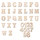 Creatcabin 2 establece 2 estilos de madera de cerezo chino letra a ~ z y número 0~9 DIY-CN0001-24-1