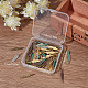 Sunnyclue 1 boîte de 120 breloques en plumes de style bohème en forme de feuille de bohème attrape-rêves en plumes en alliage coloré pour la fabrication de bijoux FIND-SC0003-75-7