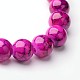 Spray Painted Glass Bead Strands GLAD-S075-8mm-37-1