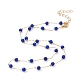 Round Synthetic Turquoise Beaded Necklaces NJEW-JN02877-2