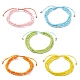 Плетеные браслеты из стеклянных бусин BJEW-JB09103-1