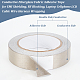OLYCRAFT 1 Inch x 65 Feet Faraday Cloth Tape Double Conductive RF Fabric Tape High Shielding Conductive Tape Sliver Fabric Adhesive Tape Roll for Signal Blocking EMI Shielding Wire Harness Wrap AJEW-WH0043-96B-4