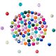 Mixed Style & Mixed Color Round Spray Painted Glass Beads DGLA-PH0001-6mm-01M-6