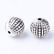 Perles en alliage de style tibétain X-TIBE-Q063-102AS-RS-1