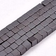 Electroplate Non-Magnetic Hematite Beads Strands X-G-J170B-4x4mm-03-1