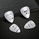 CREATCABIN 2pcs I'd Pick You Every Time Guitar Pick Music Gift Acoustic Electric Guitar Bass Rock Pick Accessories for Husband Boyfriend Son Father with PU Leather Keychain 1.26 x 0.86 Inch DIY-CN0001-83G-4