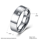 Regali di san valentino incisi amore infinito anelli di coppia in acciaio al titanio con zirconi per uomo RJEW-BB16450-8-3