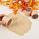 OLYCRAFT 3 Pcs 3-Style Wood Pottery Stamp 2 Inch Flower Shape Wood Pottery Tools Stamps Column Flower Pattern Round Wood Stamp Natural Wood Stamp Kit for Scrapbooking and DIY Craft Letter Tiles AJEW-OC0004-19A-3