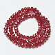 Electroplate Transparent Glass Beads Strands EGLA-A034-T2mm-H13-2