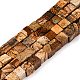 Естественного изображения яшмы бисер нитей G-T139-6x6-27A-4
