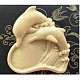 食品グレードのシリコンモールド  フォンダン型  DIYケーキデコレーション用  チョコレート  キャンディ  UVレジン＆エポキシ樹脂ジュエリー作り  イルカ  ランダムな色  ランダム単色またはランダム混色  100x91x43mm DIY-L015-07-4