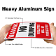 Panneaux d'avertissement en aluminium protégés contre les uv et imperméables globleland AJEW-GL0001-05A-13-4