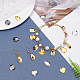 SUPERFINDINGS 60Pcs 2 Style Brass Charm Stamping Blank Flat Round Pendants Brass Connectors Charm Teardrop Metal Blank Tags for Bracelet Necklace Jewelry DIY Craft Making Hole: 1~1.4mm KK-FH0003-99-2