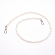 Weiße Acryl runde Perlen Taschengriffe FIND-TAC0006-21C-02-1