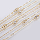 Handgefertigte Perlenketten aus Messing KK-G338-18G-2