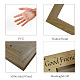 Marcos de fotos de madera natural palabra para siempre AJEW-WH0292-035-3