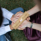 長方形の木製妊娠検査記念品ボックス (スライド カバー付き)  赤ちゃんは、祖父母、お父さん、叔母、叔父のための彫刻ケースを発表しました  ペルー  ハート  20x5x3cm CON-WH0102-004-7