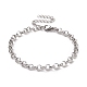304 Stainless Steel Rolo Chain Bracelet for Men Women BJEW-E031-06P-04-1