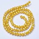 Chapelets de perles en verre électroplaqué EGLA-A034-P8mm-B03-2