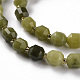 Brins de perles de jade naturel canada G-S362-087B-3